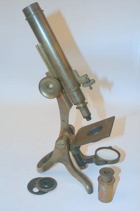 Item #28121 [ artifact, microscope ] Henry Crouch S/N 4445. Henry Crouch