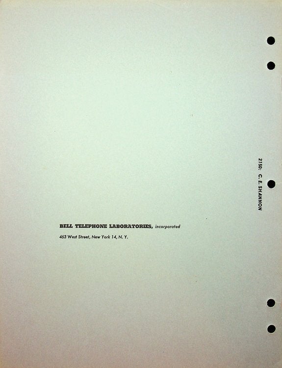 Computers and Automata Bell Monograph | Claude E. Shannon, Elwood ...