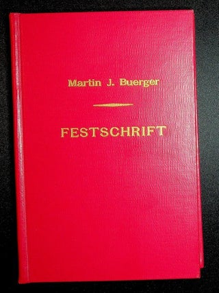 Zeitschrift Fur Kristallographie - Martin J. Buerger Festschrift 1968
