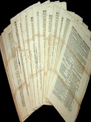 Item #28225 Twenty two issues of the Boston Weekly Messenger from 1818 and 1819. Nathan Hale,...