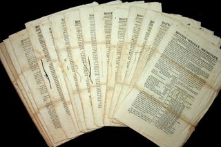 Item #28225 Twenty two issues of the Boston Weekly Messenger from 1818 and 1819. Nathan Hale,...