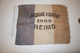 Item #28227 [ Textiles, Aviation ] Air Meet Flag for the 1909 Aviation Meet in Reims, France....