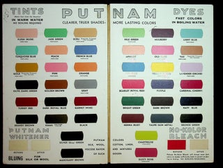 [Sample books] Color chart : Putnam fadeless dyes, tints : the original one-package dye [Two examples]