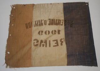 [ Textiles, Aviation ] Air Meet Flag for the 1909 Aviation Meet in Reims, France