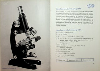 ROW Optik Rathenow Arbeits und Forschungsmikroskope