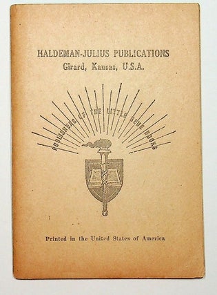 Item #28310 1845 little blue books at 10c each [caption title page 2]. Haldeman-Julius Publications