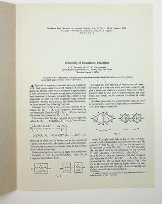 Concavity of Resistance Functions [offprint Journal of Applied Physics]