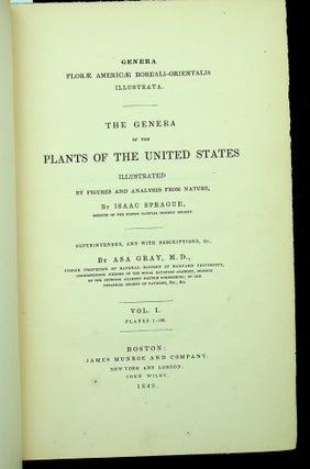 Item #28786 Genera florae Americae boreali-orientalis illustrata : the Genera of the plants of...