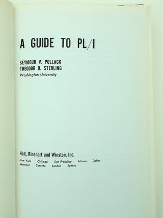 A Guide to PL/I