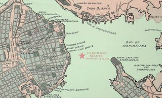 Item #28820 Map of Havana and Havana Harbor Showing the FORTIFICATIONS and PUBLIC BUILDINGS...