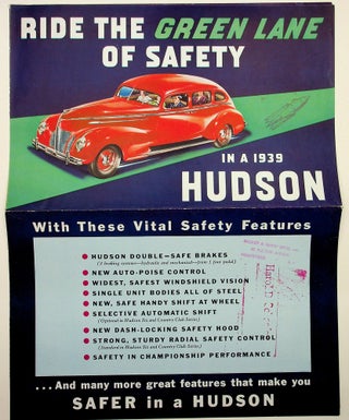 Ride the Green Lane of Safety in a 1939 HUDSON