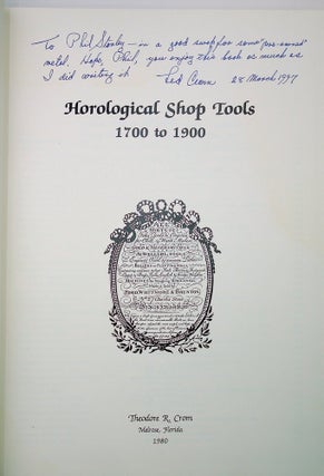Horological Shop Tools 1700 to 1900