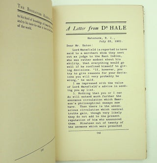 The Booklovers Reading Club Hand-book to accompany the Reading Course Entitled, Six New England Classics