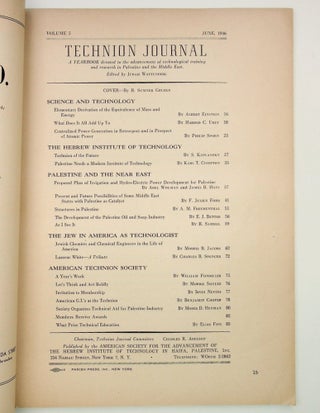 "An elementary derivation of the equivalence of mass and energy" IN Technion Journal, Volume 5, June 1946