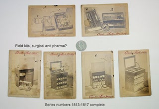 Item #28952 [photographs, medical] Six albumen photographs of mobile field hospital chests...