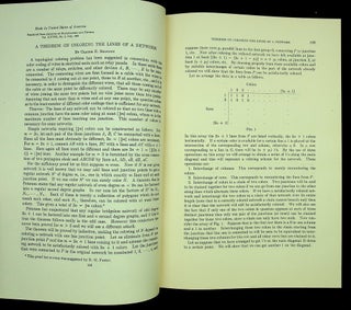 Item #28999 A Theorem on Coloring The Lines of a Network [offprint]. Claude E. Shannon, Elwood