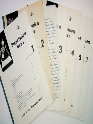 Planetarium News Issues 1-5 and 7 with ALS