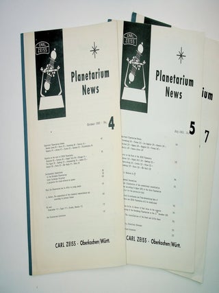 Planetarium News Issues 1-5 and 7 with ALS