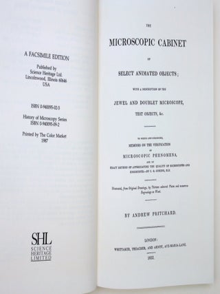 The Microscopic Cabinet of Select Animated Objects; with a description of the Jewel and Doublet Microscope, Test Objects, &c.