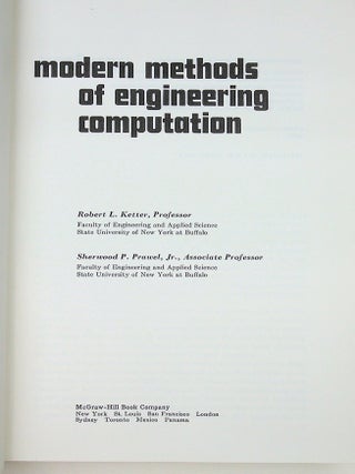 Modern Methods of Engineering Computation