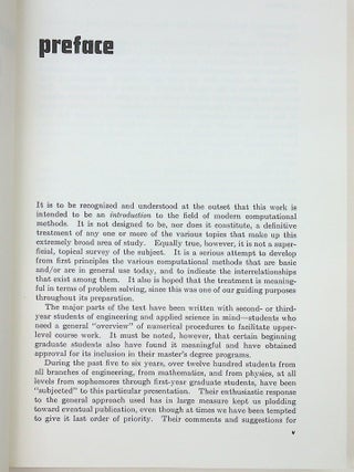 Modern Methods of Engineering Computation