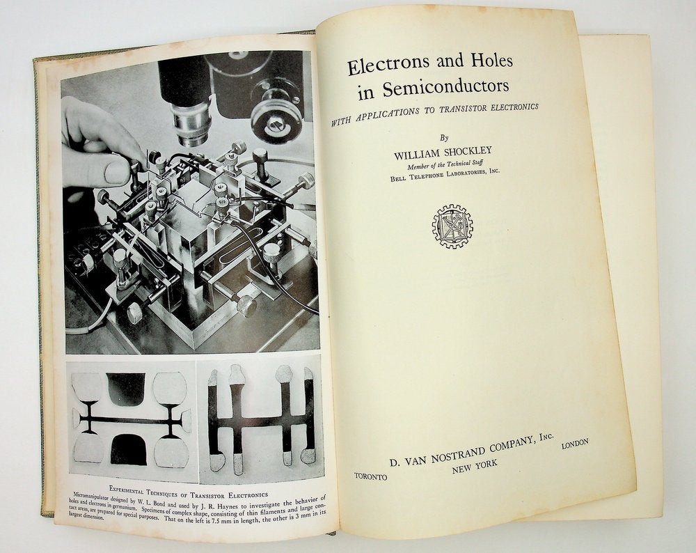 Item #29107 Electrons and Holes in Semiconductors with Applications to Transistor Electronics. William Shockley.