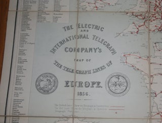 The Electric and International Telegraph Company’s Map of the Telegraph Lines of Europe