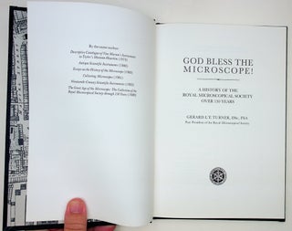 Item #29139 God Bless the Microscope! – A History of the Royal Microscopical Society over 150...