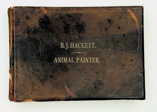 Item #29207 [Americana] A unique sample book of Animal Artist B.J. Hackett of Reading, PA. B. J....