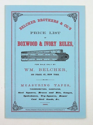 Item #29437 Belcher Brothers & Co.'s Price List of Boxwood & Ivory Rules ... for sale only by Wm....