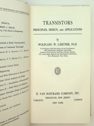 Transistors Principles, Design, and Applications