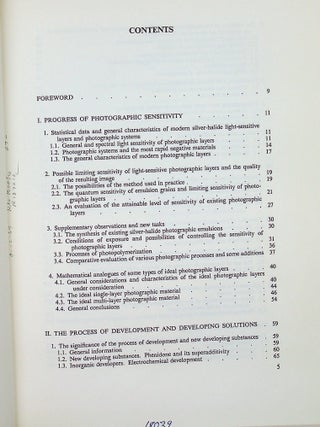 Problems in Photographic Research and Technology