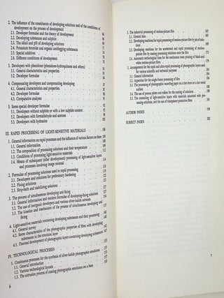Problems in Photographic Research and Technology