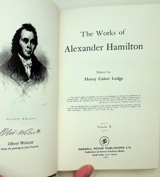 The Works of Alexander Hamilton ... Volume X ONLY