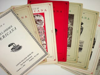 Item #29573 A collection of 8 Americana catalogues from Long's College Book Co, Rare Book...