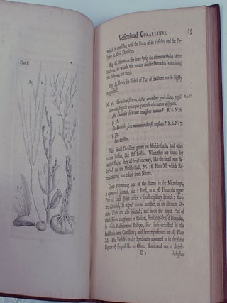 An Essay Towards a Natural History of the Corallines, and other Marine productions of the like Kind, commonly found on the Coasts of Great Britain and Ireland. To which is added the Description of a large Marine Polype taken near the North Pole, by the Whale-fishers, in the Summer 1753