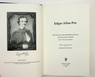 Item #29744 Collected Writings of Edgar Allan Poe, Vol 4 : Edgar Allan Poe: Writings in the...