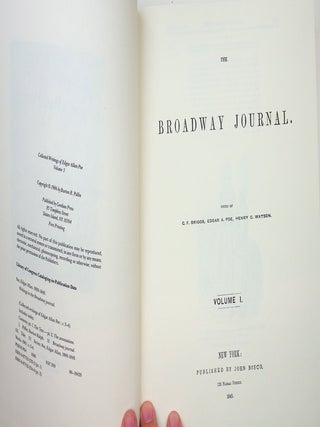 Collected Writings of Edgar Allan Poe, Vol 3, Edgar Allan Poe: Writings in the Broadway Journal NONFICTIONAL PROSE Part 1, The Text