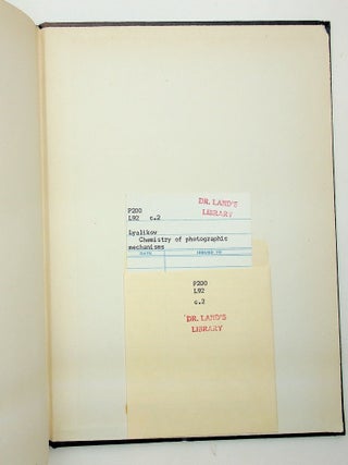 The Chemistry of Photographic Mechanisms