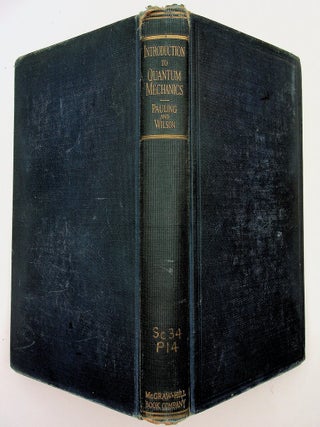 Item #29804 Introduction to Quantum Mechanics with Applications to Chemistry. Linus Pauling, E....