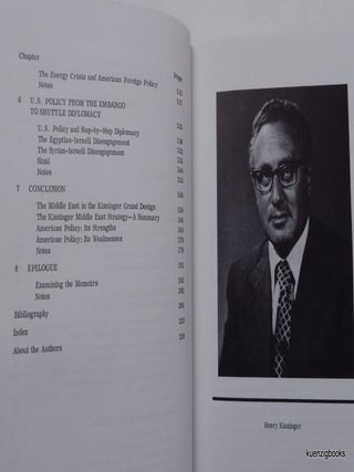 The Kissinger Legacy : American-Middle East Policy