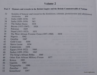 Honours and Rewards in the British Empire and Commonwealth ... Volume 2 The Empire and the Commonwealth